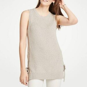 Ann Taylor Tie Side Sleeveless Knit Top